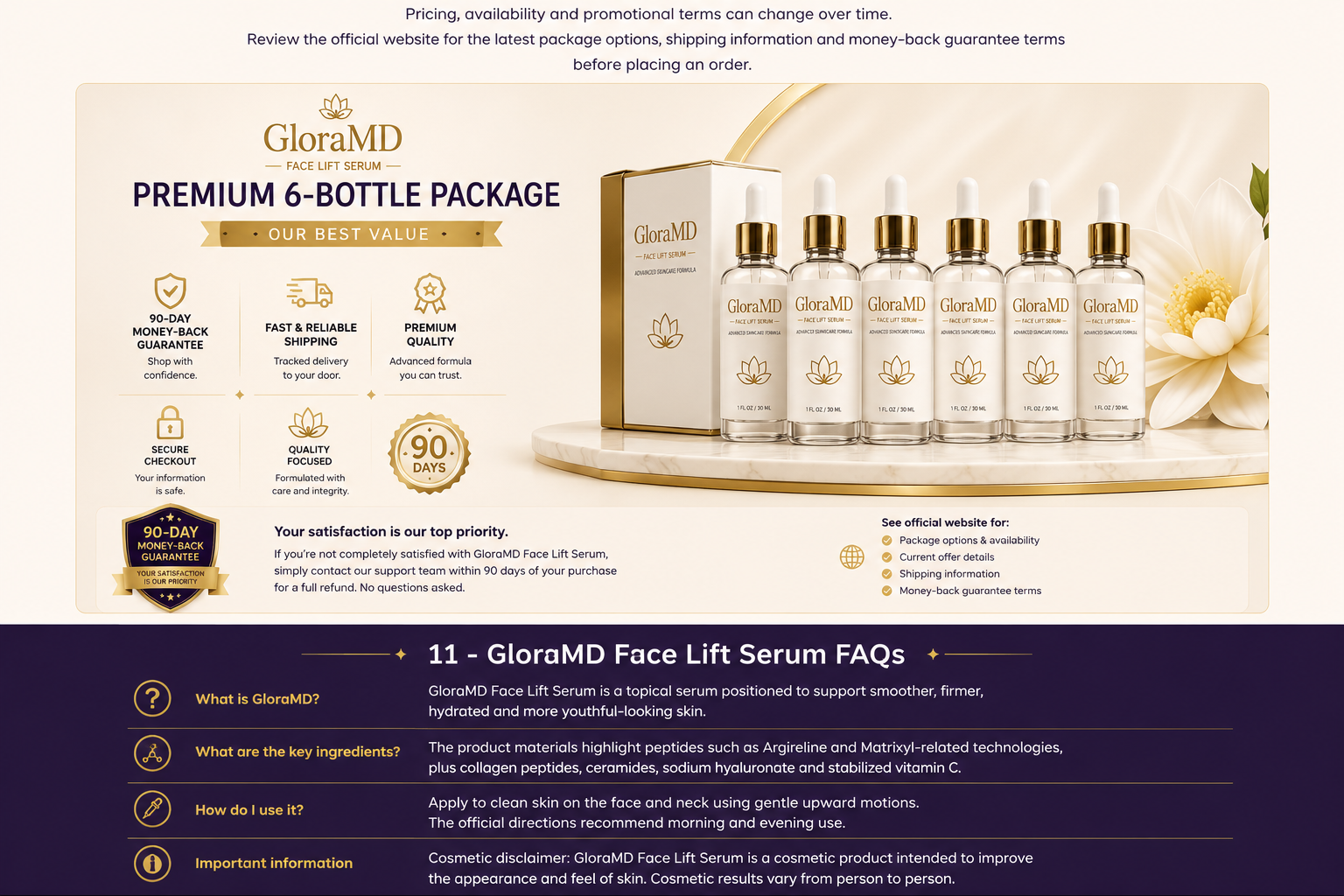 GloraMD Face Lift Serum